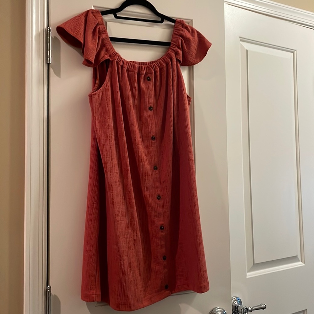 Madewell faux button up dress